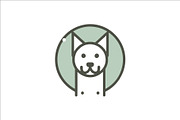Adorable Minimal Dog Logo, a Branding & Logo Template by Vectorium Studio (Thumbnail 1 of 2)