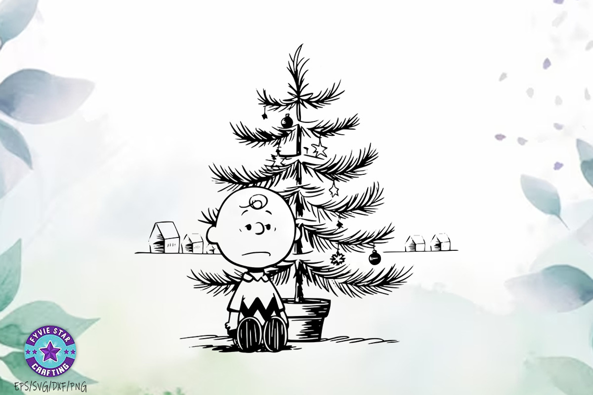 Charlie Brown Christmas Tree SVG PNG, an Object Graphic by FiveStarCrafting (Photo 7 of 7)
