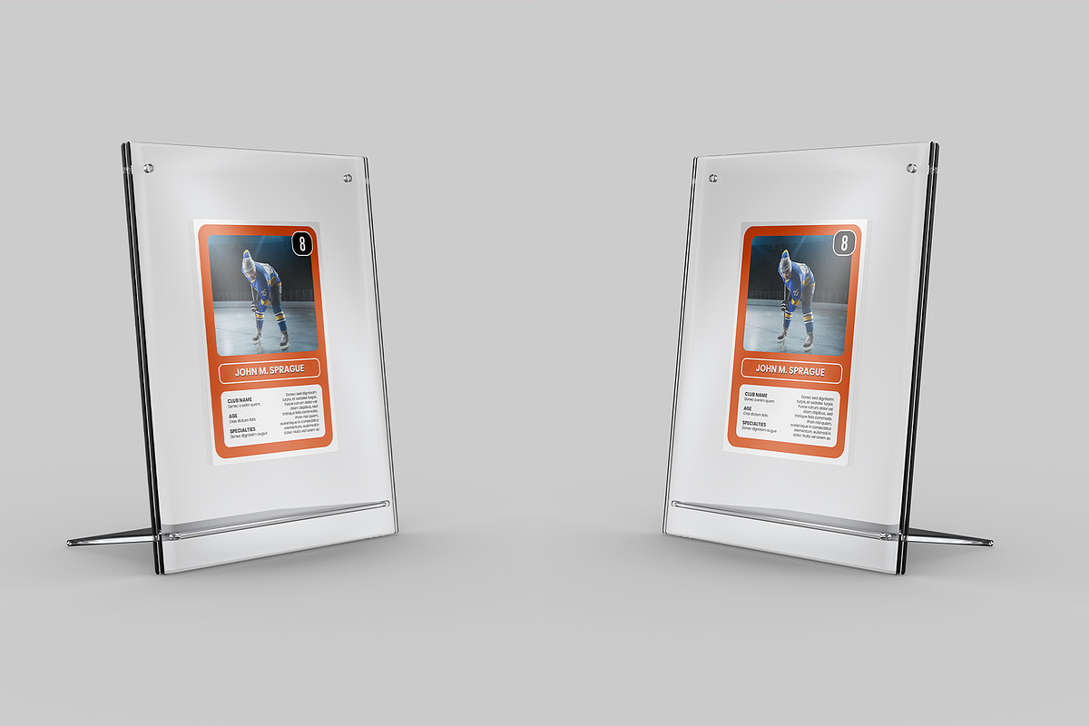 Acrylic Trading Card Display Mockup, an Advertising Mockup by Illusiongraphic (Photo 24 of 24)