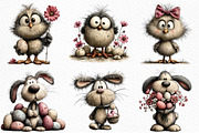 Cute Easter Clipart, an Illustration by Craft Nest (Thumbnail 6 of 11)
