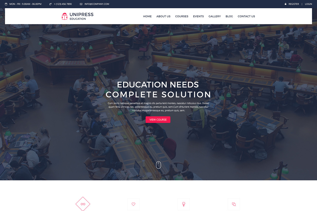Unipress Education PSD Template, a Websites & App Template by mine-tech (Photo 22 of 22)