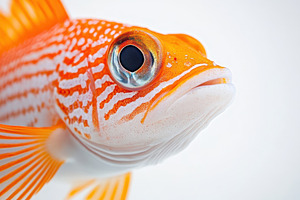 Closeup view of a vibrant orange, a Photo by Pavel_design