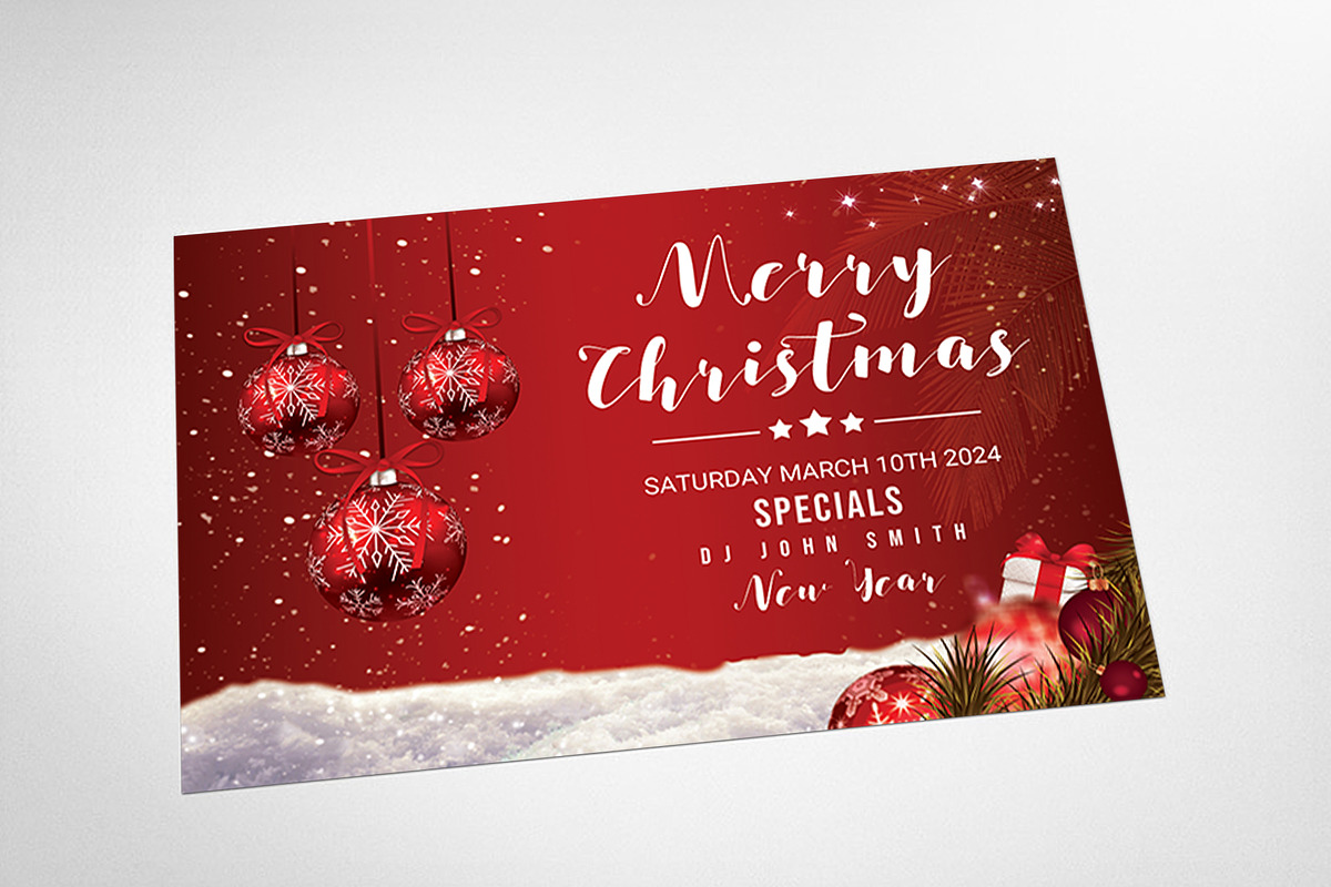 Christmas Postcard Templates, a Card Template by AfzaalGraphics (Photo 3 of 4)