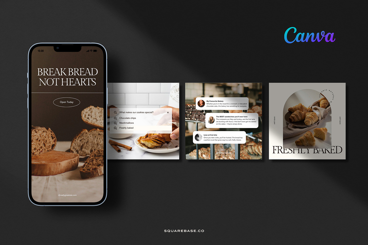 Canva Templates for Bakers, a Social Media Template by Squarebase Templates (Photo 4 of 5)