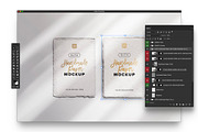 Handmade Paper Deckle Edge Card Set, a Mockup by Custom Scene (Thumbnail 7 of 9)