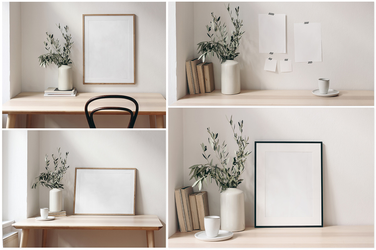 Silver Olive wedding mockups, a Print Template by Tabita's shop (Photo 8 of 11)