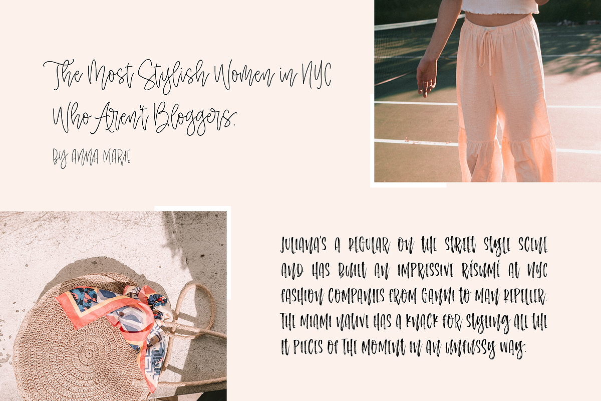 The Notebook Collection Fonts preview 3