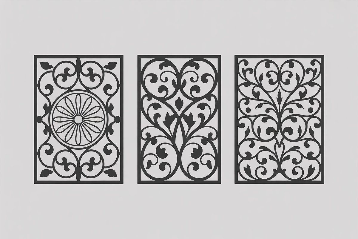 Vintage Floral Border Vector, an Illustration by BIPLOB EXPERT (Photo 3 of 5)