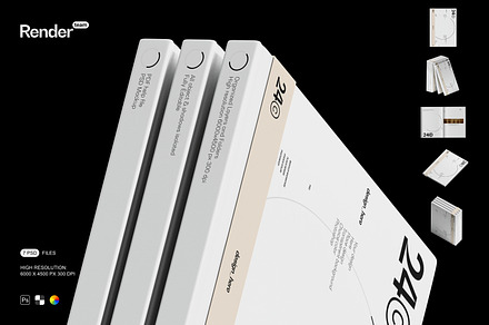 Book Mockup Set, a Books & Magazine Mockup by Renderteam