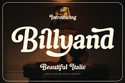 Vintage Bold Font - Billyand, a Font by Arterfak Project (Thumbnail 1 of 15)