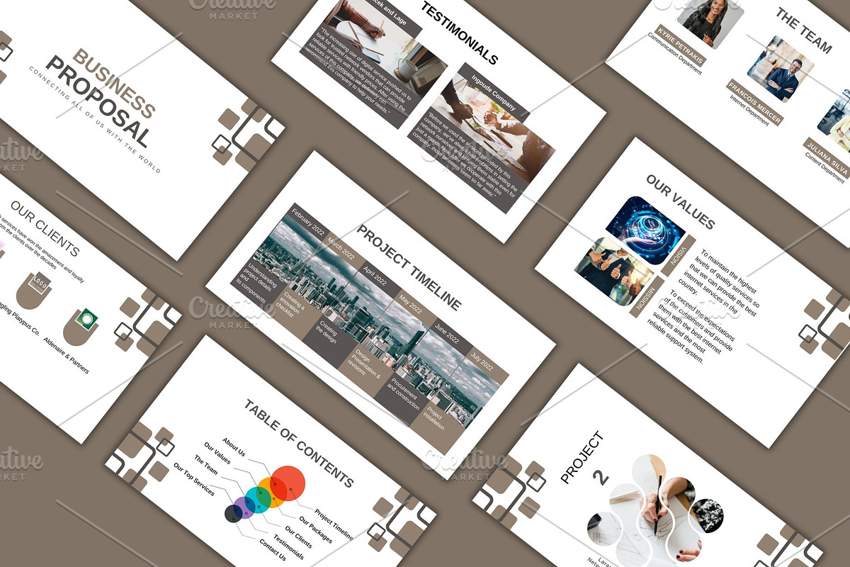Business Proposal Power Point Canva, a Presentation Template by Sania (Photo 1 of 5)