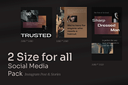 Barbershop - Social Media Pack, a Social Media Template by Nusa Space (Thumbnail 4 of 7)