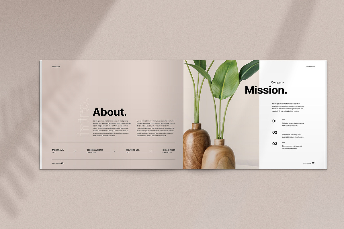 Minimal Brand Guideline, a Brochure Template by Studio Elevate (Photo 6 of 21)
