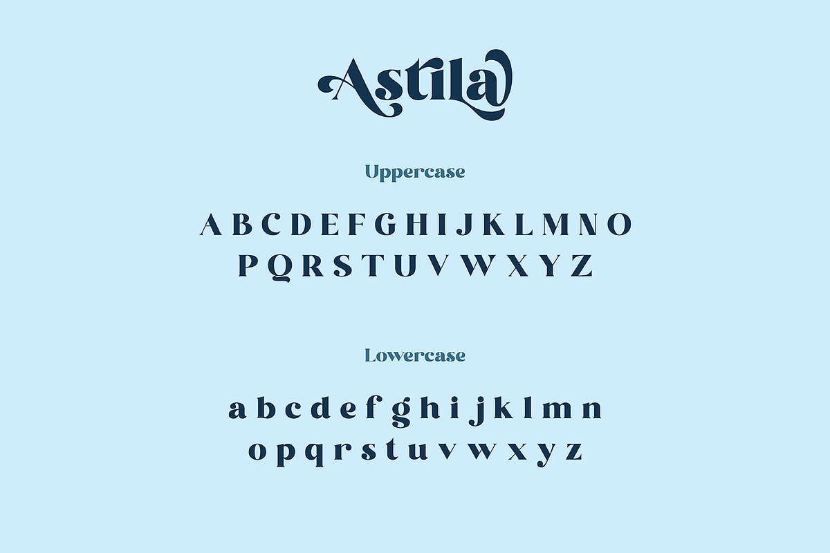 Astila - Modern & Playful Serif Font, a Serif Font by Ekahermawan (Photo 8 of 12)