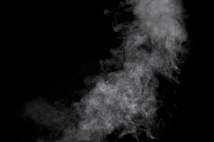 Smoke on black background