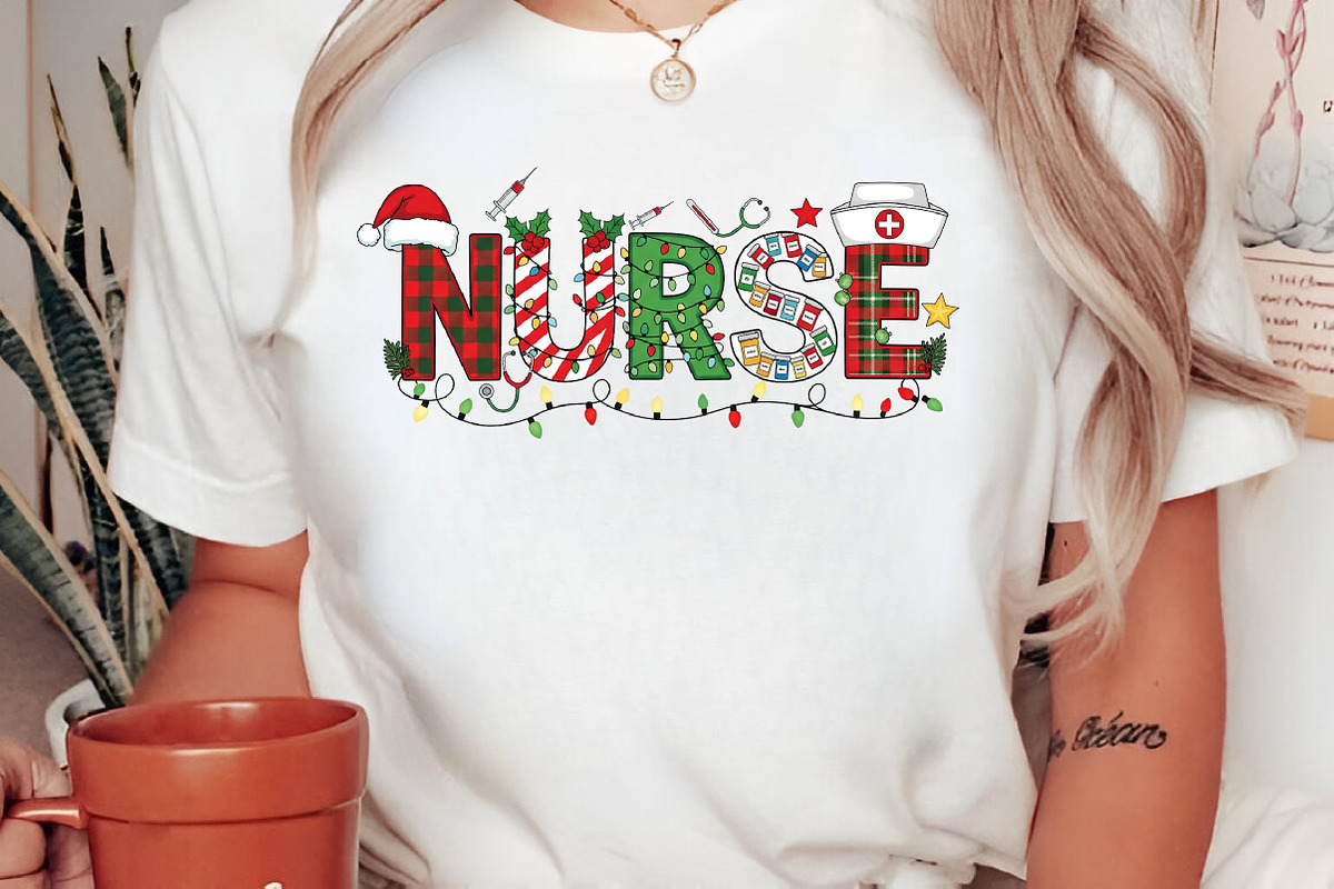 Christmas Nurse Png, an Illustration by Craft Nest (Photo 2 of 6)