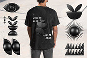 3D Dark Geometrics 234 illustrations, an Object Graphic by assetpro.design (Thumbnail 5 of 16)