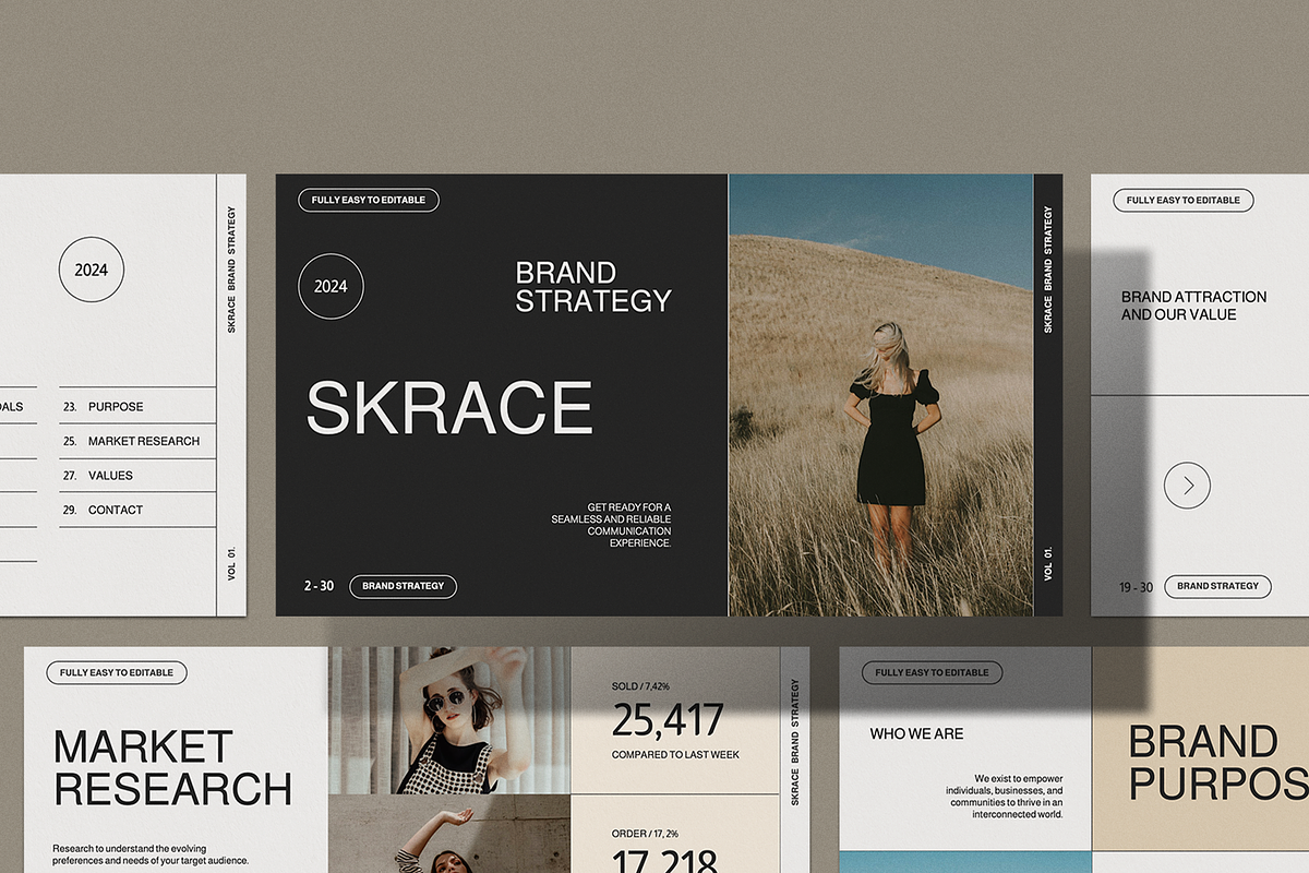 SKRACE Brand Strategy - Powerpoint, a Presentation Template by Surotype (Photo 1 of 8)