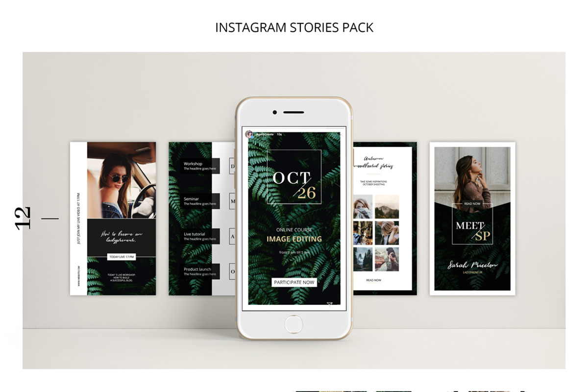 Entire Instagram Templates, a Social Media Template by AgataCreate (Photo 28 of 36)