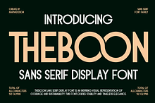 Theboon - Sans Serif Display Font