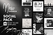 New Church - Social Pack, a Social Media Template by The Wedding Shop (Thumbnail 1 of 6)