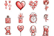 30 Valentine's Sublimation Clipart, an Illustration by Designking (Thumbnail 2 of 5)