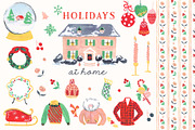 Retro Holiday Clipart Graphics, a Wallpaper Graphic by RhianAwni (Thumbnail 1 of 10)