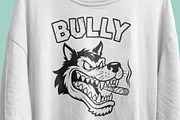 BULLY Wolf Head T-Shirt Design, an Object Graphic by Ahluva Studio (Thumbnail 5 of 7)