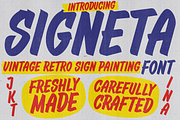 Signeta - Vintage Sign Painting Font, a Handwritten Font by Konstantine Studio (Thumbnail 1 of 3)