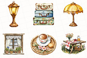 Brown Aesthetic Summer Clipart, an Illustration by OK Design (Thumbnail 4 of 5)