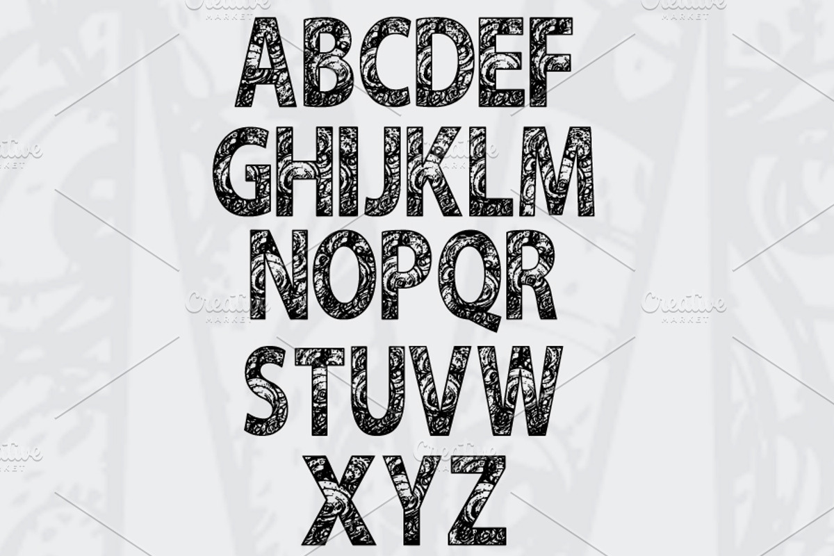 Round Sketch font preview 2