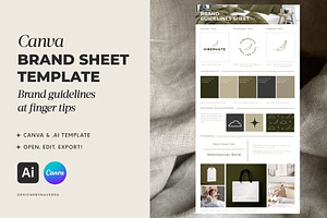 Minimal Brand Guidelines Sheet