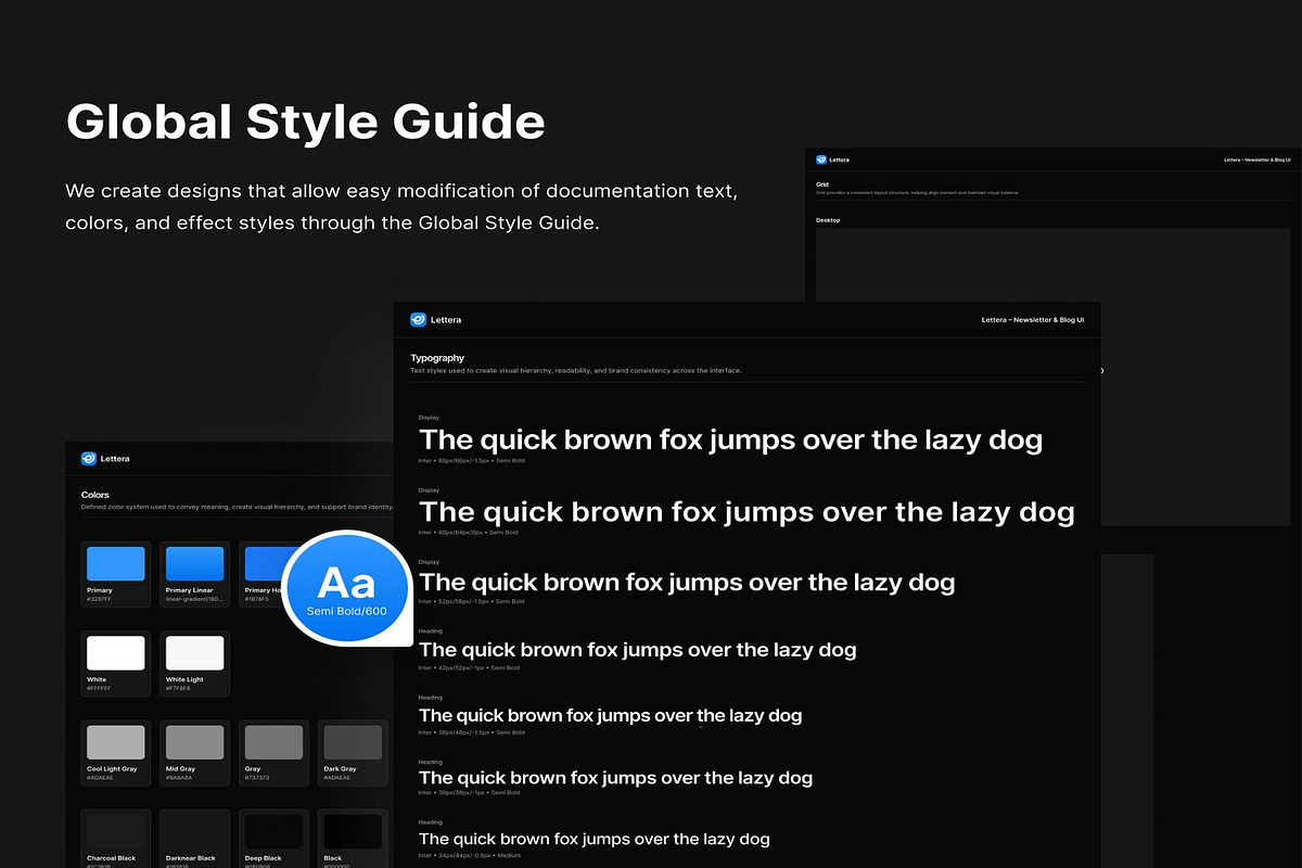 Lettera – Newsletter & Blog UI, an UI Kit Template by Lumina_ui_ux202 (Photo 3 of 7)
