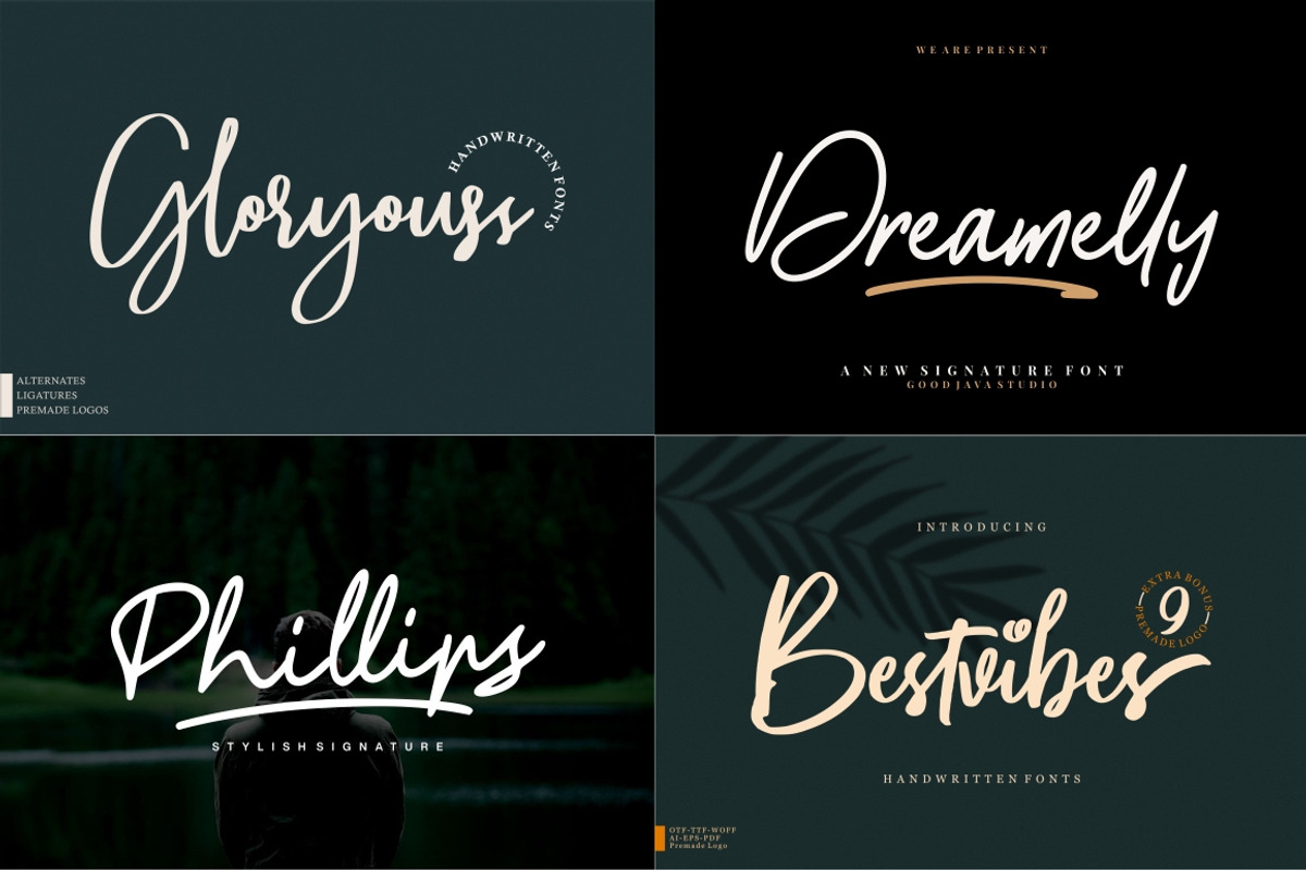 The Handwritten Bundle Fonts, a Script Font by Good Java Studio (Photo 11 of 19)