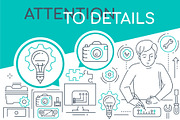 Services Line Illustrations Bundle, an iPhone Mockup by Boyko Pictures (Thumbnail 6 of 15)