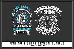 Fishing Quotes T Shirt Bundle