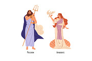 Ancient Greek gods and goddesses set, a Person Illustration by PaperTrident (Thumbnail 8 of 9)