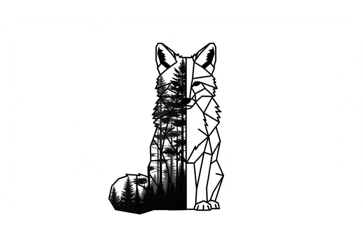 Fox Forest Silhouette Vector Bundle, an Illustration by Creativeshirt (Photo 6 of 31)