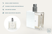 3D Perfume Packaging Mockup, a Packaging Mockup by Silver Moon Design School (Thumbnail 2 of 5)