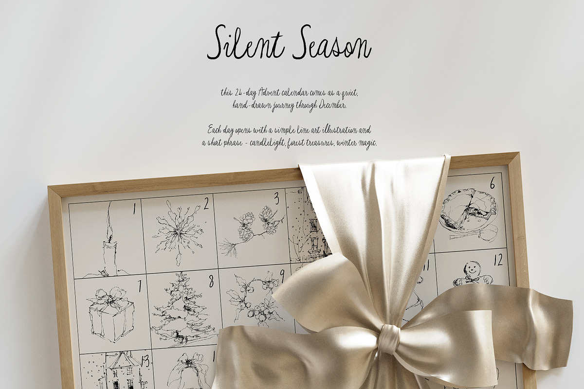 Silent Season: Advent & Line Art, a Seasonal Illustration by Purple (Photo 10 of 10)