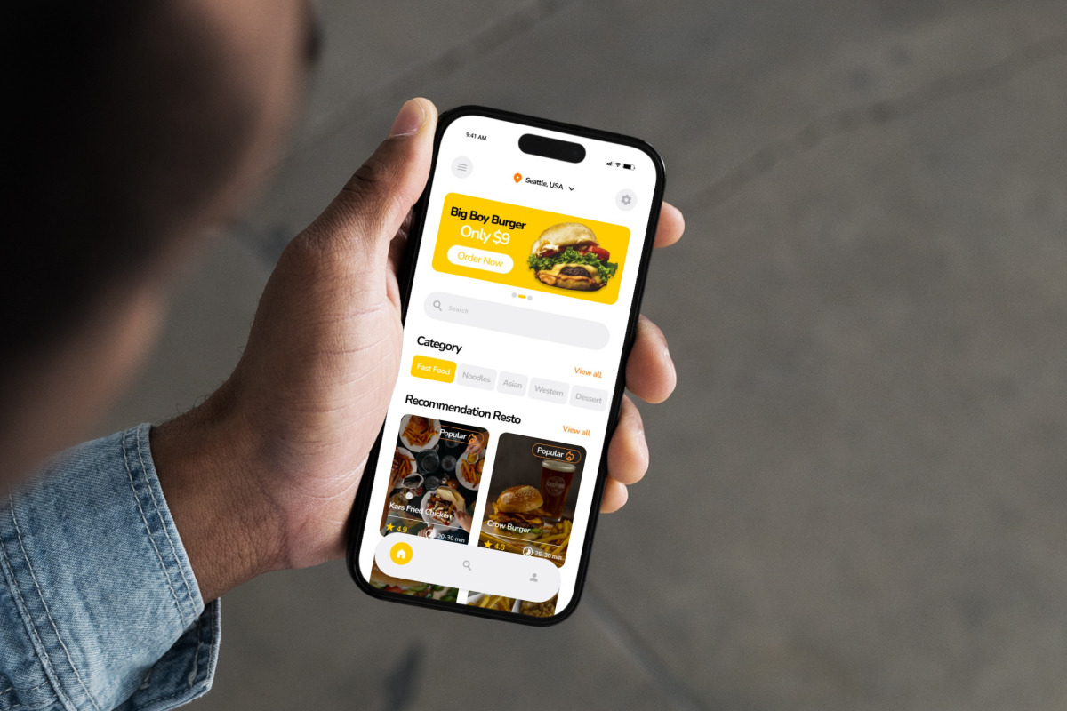 Delivo - Food Delivery App Design, an App Template by productype1 (Photo 5 of 5)
