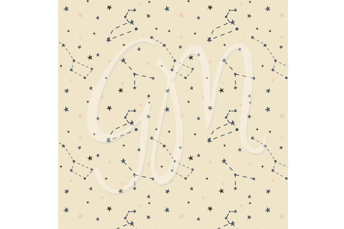 Moon, Stars, Galaxy, starry night, an Illustration by GraphicMarket (Photo 2 of 5)