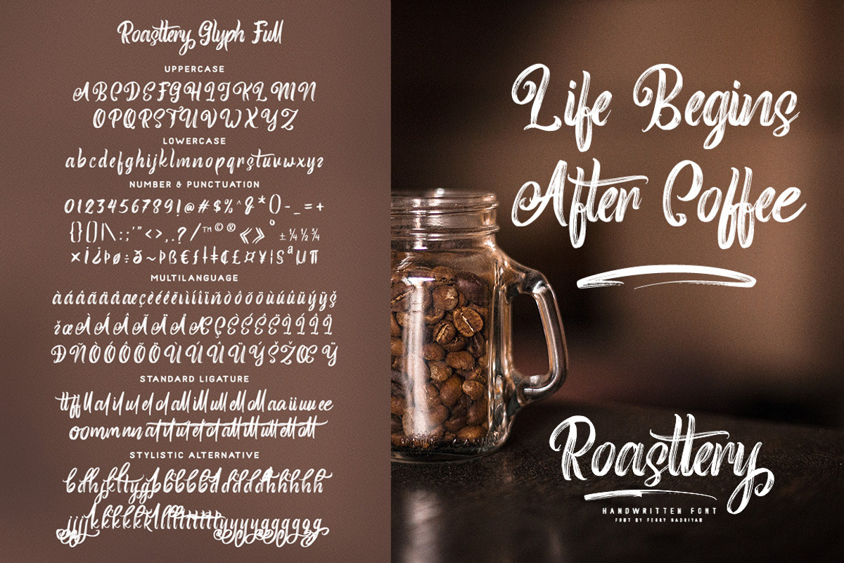 Roasttery - Handwritten Font preview 8