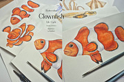 Watercolor Clownfish Life Cycle Set, an Education Illustration by MayaNavits (Thumbnail 7 of 7)
