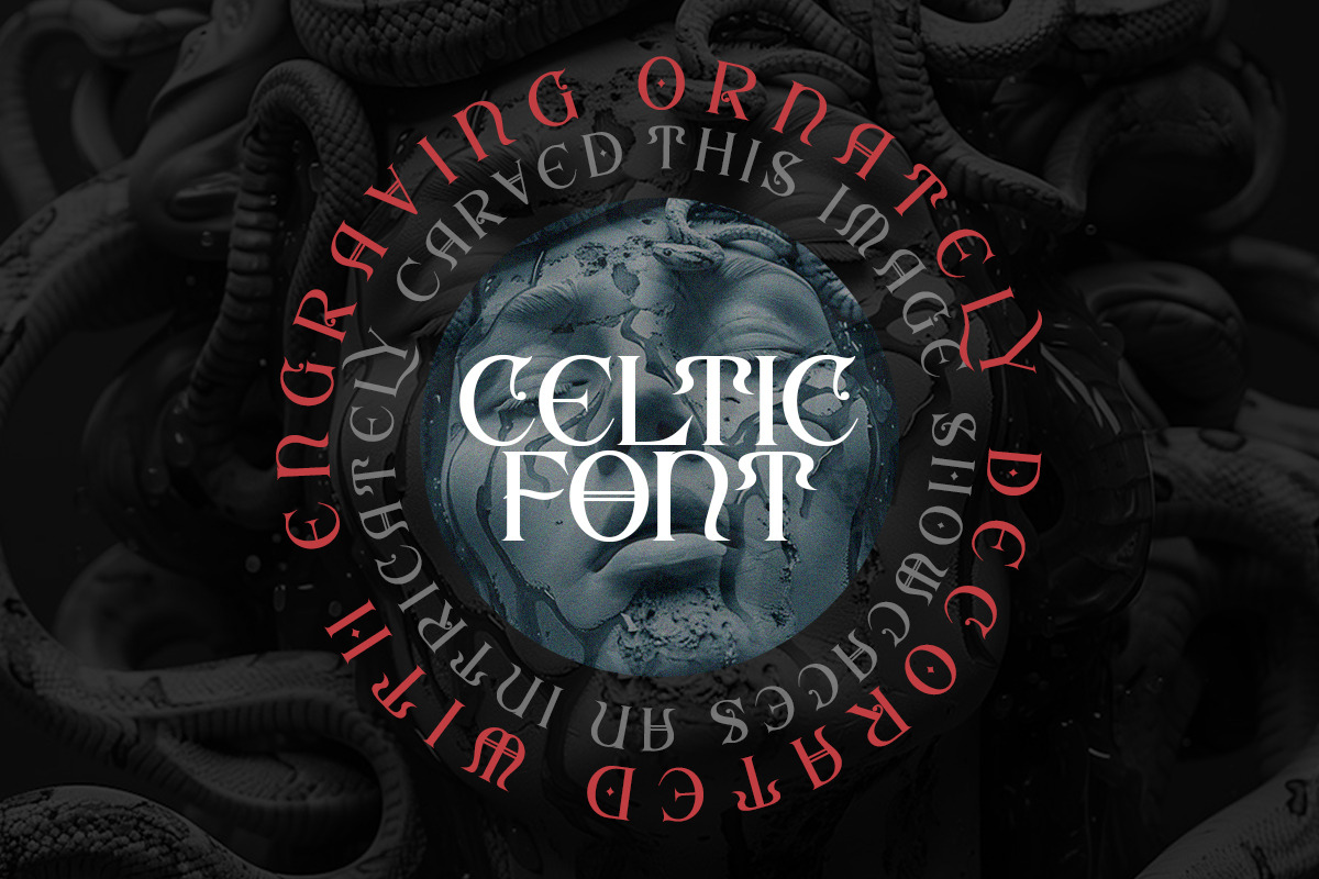 Areus - Celtic Display Font, a Serif Font by Qweera Studio (Photo 6 of 12)