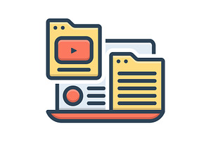 Affiliate software color icon, a Duotone Icon by Creative priyanka