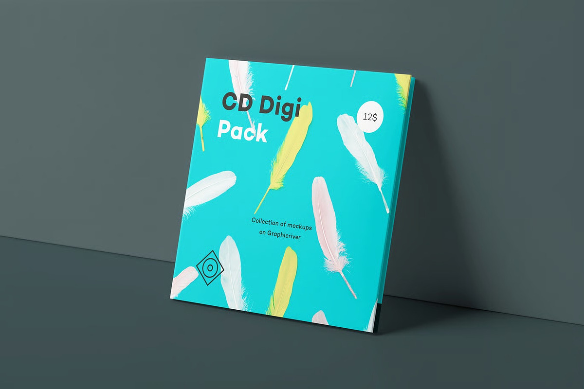 CD Digi Pack Mock-up, a Product Mockup by zippypixelstudio (Photo 4 of 16)