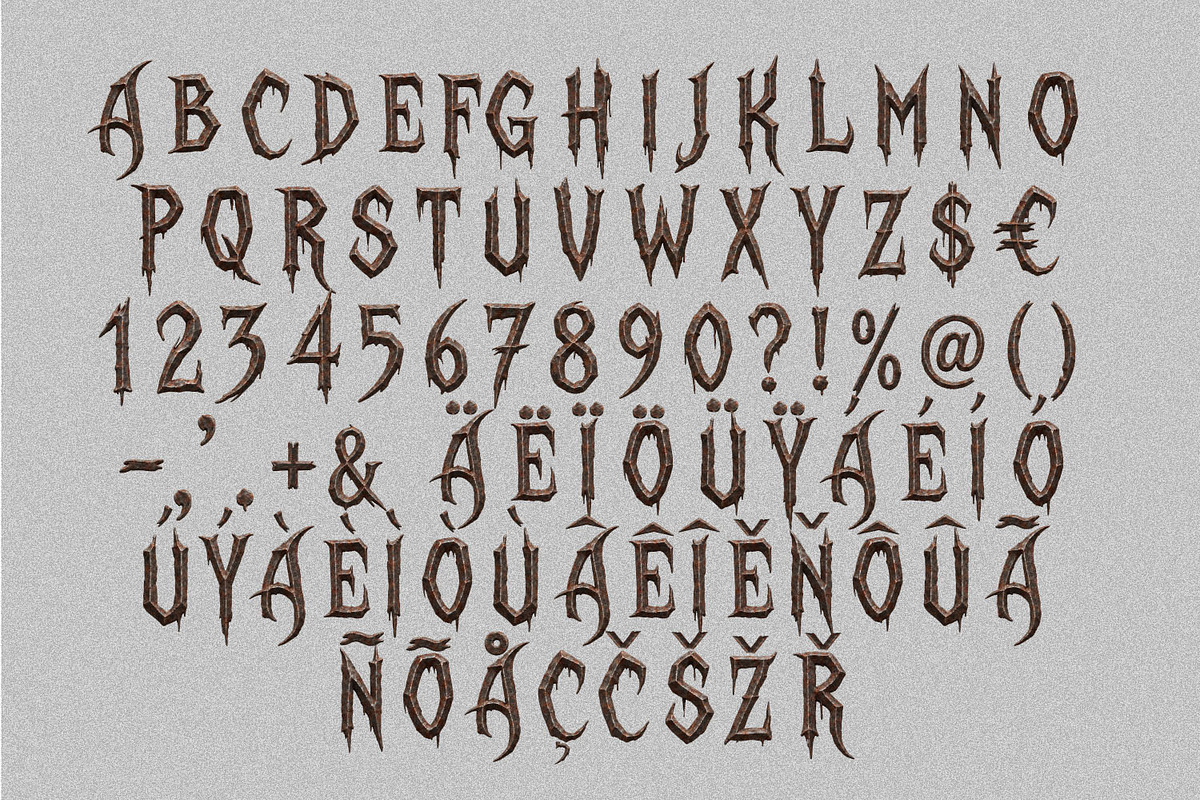 Gothic Rust Font, a Blackletter Font by Handmadefont (Photo 2 of 15)