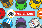 35 Top View Vector Cars, an Illustration by wowu (Thumbnail 1 of 4)