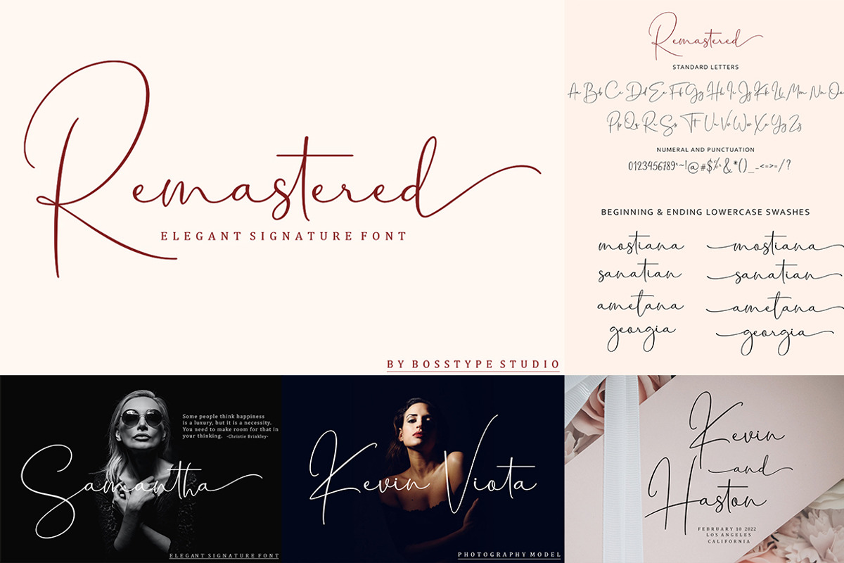All Type Collection Font Bundle, a Script Font by Bosstype Studio (Photo 5 of 45)